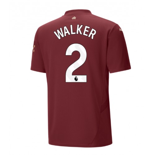 Fotbalové Dres Manchester City Kyle Walker #2 Alternativní 2024-25 Krátký Rukáv